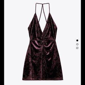 🆕Zara Velvet Dress Size M